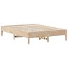 vidaXL Lit bibliothèque sans matelas 150x200 cm bois massif de pin