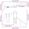 vidaXL Aire de jeux d'ext&eacute;rieur bois massif de douglas