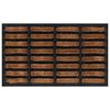 vidaXL Paillasson rectangulaire 45x75 cm caoutchouc et fibre de coco