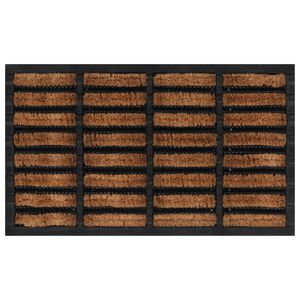 vidaXL Paillasson rectangulaire 45x75 cm caoutchouc et fibre de coco