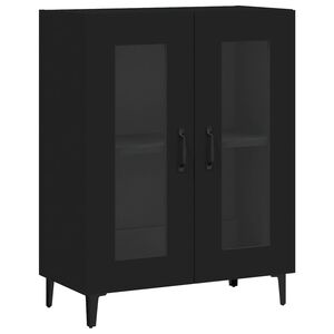 vidaXL Buffet noir 69,5x34x90 cm bois d'ing&eacute;nierie