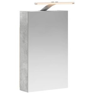 vidaXL Armoire Miroir de Salle de Bain Gris b&eacute;ton 30 x 10,5 x 50 cm