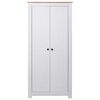 vidaXL Garde-robe Blanc 80x50x171,5 cm Pin massif Assortiment Panama