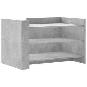 vidaXL Table basse gris b&eacute;ton 80x50x50 cm bois d'ing&eacute;nierie