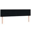 vidaXL Sommier &agrave; lattes de lit avec matelas noir 180x220 cm velours
