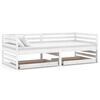 vidaXL Lit de jour sans matelas avec tiroirs 90x200 cm blanc