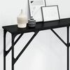 vidaXL Table console Ch&ecirc;ne noir 140 x 23 x 75 cm