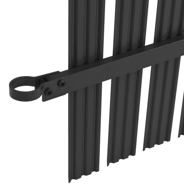 vidaXL Panneau de cl&ocirc;ture Aluminium 180x180 cm Anthracite
