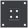 vidaXL Bases de poteau carr&eacute;es 4 pcs anthracite 61x61 mm