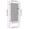 vidaXL Portail de jardin grillagé en acier galvanisé gris 100 x 175 cm