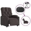 vidaXL Fauteuil inclinable &eacute;lectrique Marron fonc&eacute; Tissu