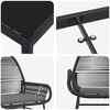 vidaXL Ensemble de salle &agrave; manger pour jardin 7 pcs Noir polyrotin