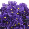 vidaXL Guirlandes de fleurs de No&euml;l 3 pcs violet fonc&eacute; 85 cm