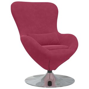 vidaXL Fauteuil &oelig;uf Bordeaux Velours