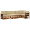 vidaXL Ensemble de canap&eacute; d'angle avec coussin 5 pcs Naturel