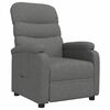 vidaXL Fauteuil inclinable Gris foncé Tissu