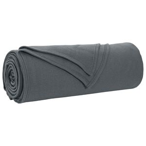 vidaXL plaid Gris fonc&eacute; 280 x 210 cm 0.84 kg Polaire