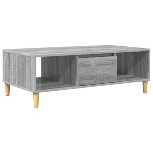 vidaXL Table basse Gris Sonoma 102 x 55 x 35 cm Bois d'ing&eacute;nierie