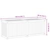 vidaXL Bo&icirc;te de jardin 150x50x55 cm Bois massif de teck