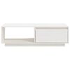 vidaXL Table basse blanc 110x50x33,5 cm bois de pin massif