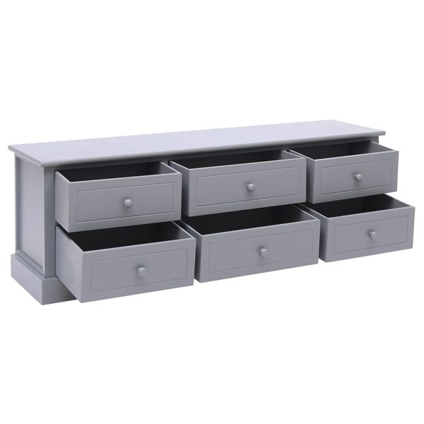 vidaXL Banc d'entrée Gris foncé 115x30x40 cm Bois