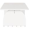 vidaXL Table basse Blanc 80 x 50 x 31 cm Bois massif en pin