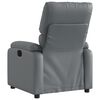 vidaXL Fauteuil inclinable Gris Similicuir