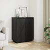 vidaXL Buffet Noir 60x34x75 cm Bois massif de pin