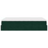 vidaXL Cadre de lit ottoman avec matelas vert fonc&eacute; 120x200 cm velours