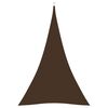 vidaXL Voile de parasol tissu oxford triangulaire 3x4x4 m marron