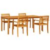 vidaXL Ensemble de salle &agrave; manger pour jardin 7 pcs Marron