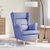 vidaXL Fauteuil bleu jean 74x84x100 cm tissu