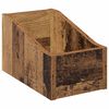 vidaXL Bo&icirc;te &agrave; disques LP Bois ancien 18 x 32 x 18 cm