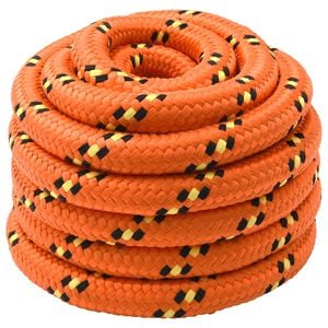 vidaXL Corde de bateau 3 mm 10 m Orange