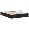 vidaXL Lit de Rangement avec matelas Noir 135 x 190 cm tissu