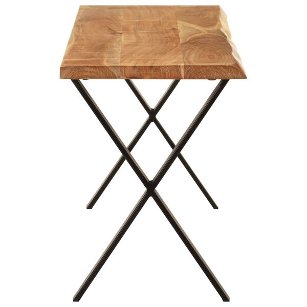 vidaXL Banc avec bord vivant 105 cm bois d'acacia massif