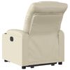 vidaXL Fauteuil inclinable Cr&egrave;me Similicuir