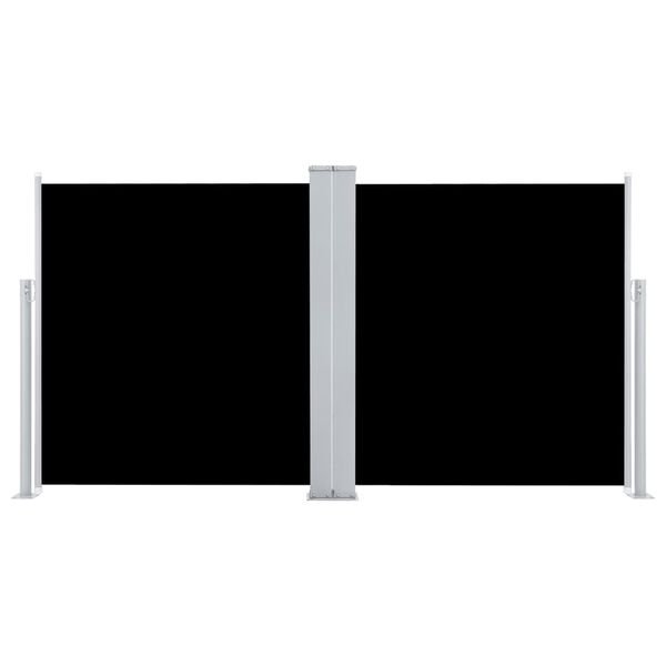 vidaXL Auvent latéral rétractable Noir 100 x 600 cm