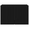 vidaXL Meuble TV mural Noir 59,5 x 31 x 40 cm Bois d'ing&eacute;nierie