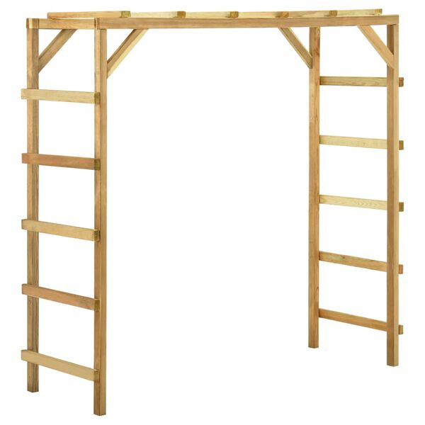 vidaXL Support d'escalade d'ext&eacute;rieur 170x60x170 cm Bois de pin massif