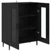 vidaXL Buffet Ch&ecirc;ne noir 69,5 x 34 x 90 cm Bois d'ing&eacute;nierie