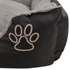 vidaXL Lit pour chiens avec coussin rembourr&eacute; Taille XXL Noir