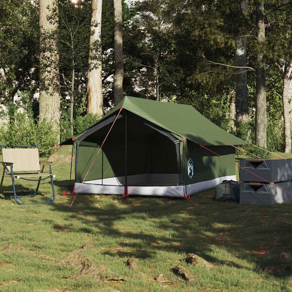 vidaXL Tente de camping 2 personnes vert olive imperm&eacute;able