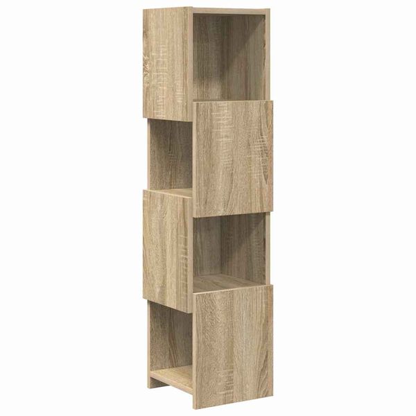 vidaXL Meuble d'angle Ch&ecirc;ne Sonoma 25,5x25x102cm Bois d'ing&eacute;nierie