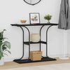 vidaXL Table console Ch&ecirc;ne noir 101 x 35 x 80,5 cm Bois d'ing&eacute;nierie