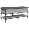 vidaXL Banc &agrave; chaussures sonoma gris 102x42x45 cm bois d'ing&eacute;nierie