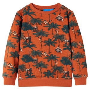 vidaXL Sweatshirt pour enfants rouille clair 116