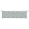 vidaXL Coussin de banc de jardin gris clair m&eacute;lang&eacute; 180x50x7 cm tissu