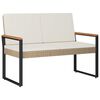 vidaXL Banc ext&eacute;rieur 2 -Seater 107 x 61 x 80 cm polyrotin