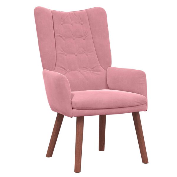vidaXL fauteuil Rose 63 x 67 x 94 cm Velours